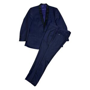 TED BAKER LONDON Luxury Designer JOSH TUX Wool Mohair Tuxedo Suit 44S / Large